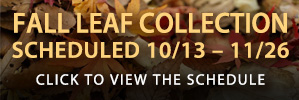 Fall leaf collection scheduled October 13 through November 26.