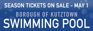 Season Tickets on Sale May 1 for the Borough of Kutztown Swimming Pool