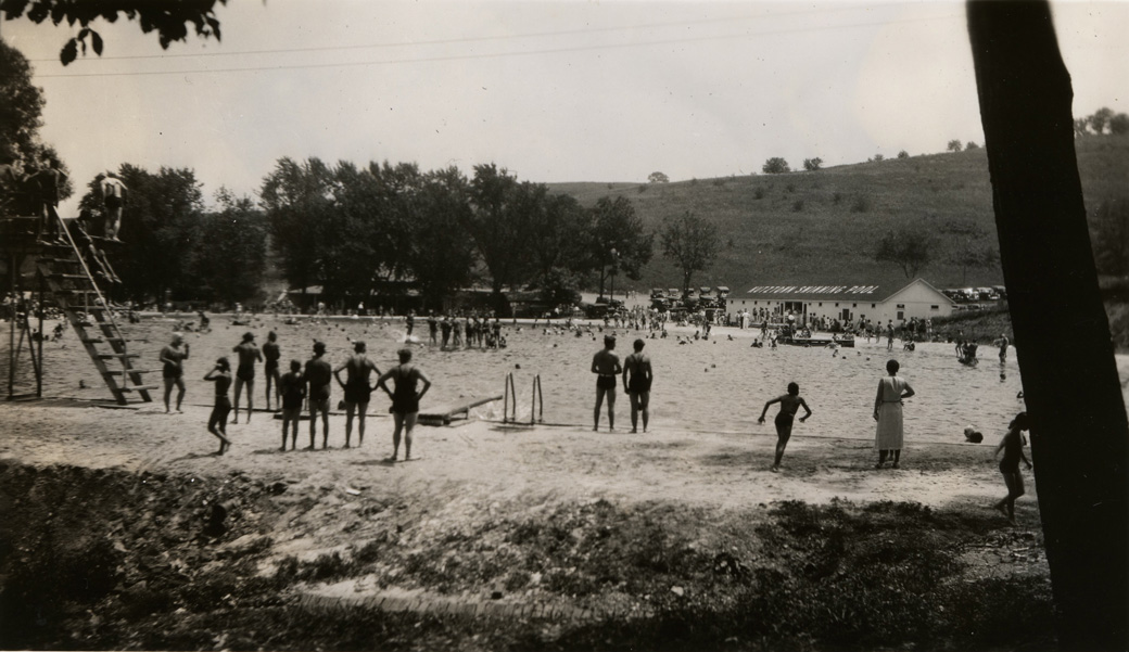 The old Kutztown Pool in the present-day North Park, 1940s