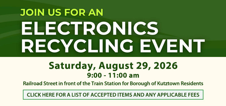 Electronics Recycling Day is Saturday, August 29