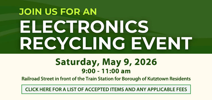 Electronics Recycling Day is Saturday, May 9
