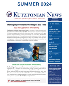 Front page of Summer 2024 Kutztonian News Newsletter