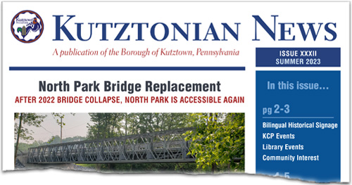 Front page of Summer 2023 Kutztonian News Newsletter