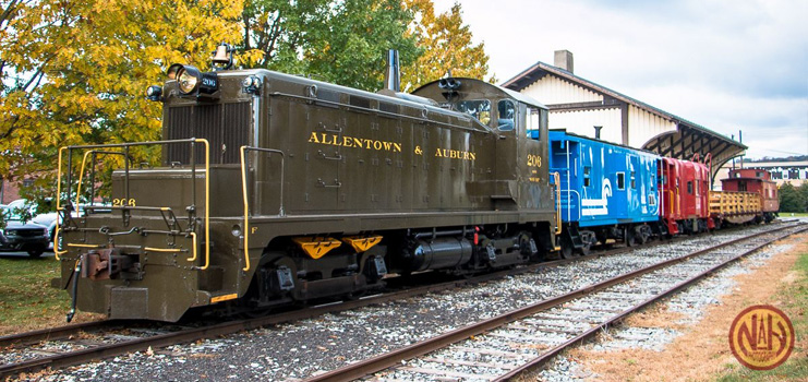 Allentown & Auburn Train at Station
