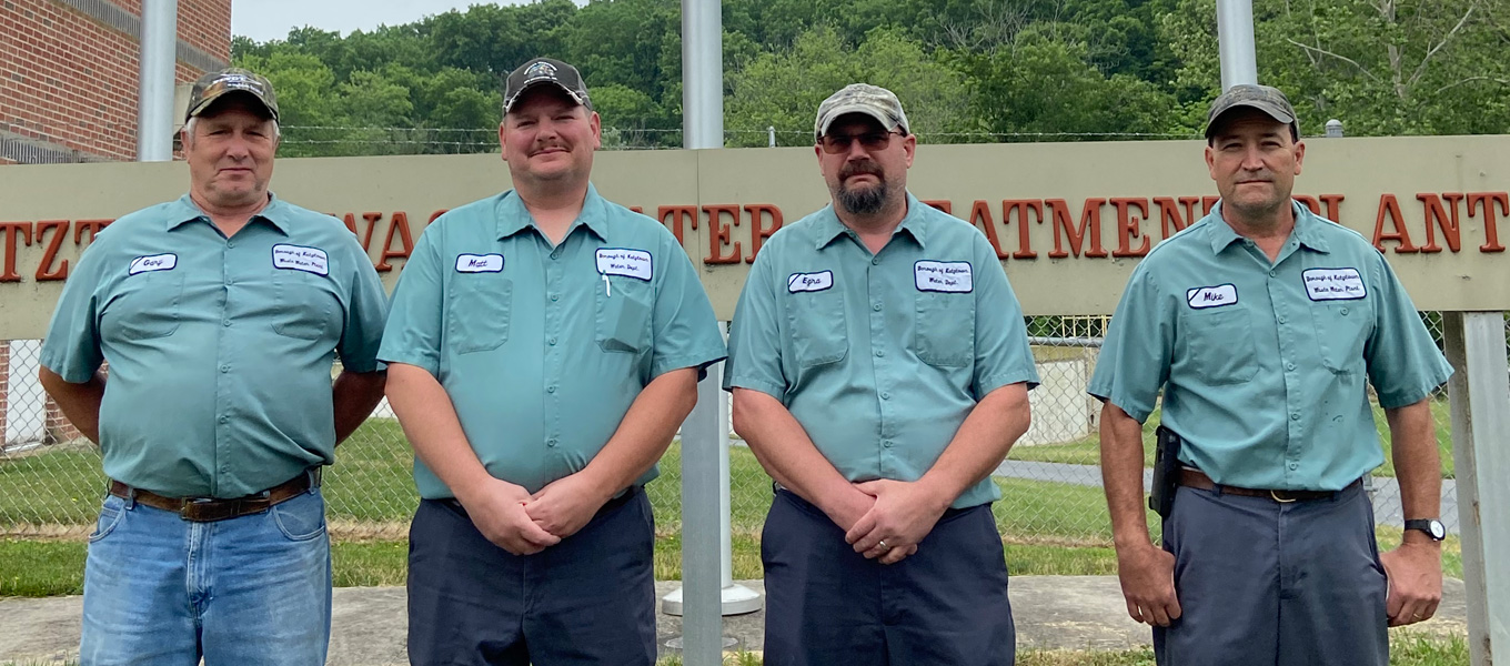 From left to right, Gary Aulenbach, Matthew Christman, Ezra Border, and Michael Miller