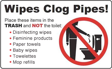 Wipes-Clog-Pipes